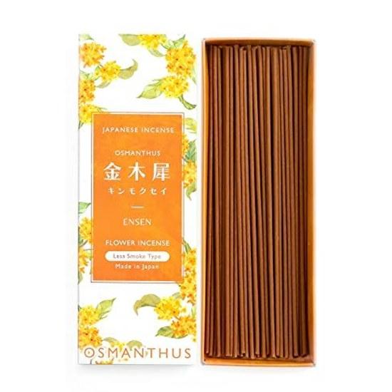 Pursuit fragrance Osmanthus incense Kinmokusei stick low smoke sandalwood aroma made Japan approximately 60 pieces vanilla sticks gift purification