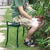 Sturdy Garden Kneeler Folding Chair With Dual Purpose Seating And Kneeling