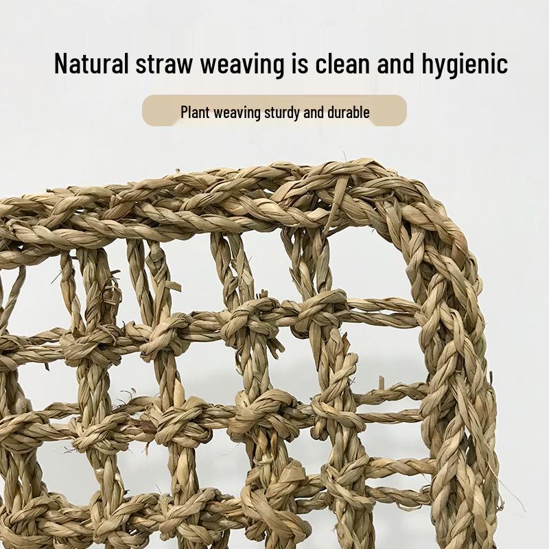 Parrot and Bird Toys: Climbing Net, Chewing Toys, Straw Woven Hammock, Swing, Pet Teeth Grinding Supplies