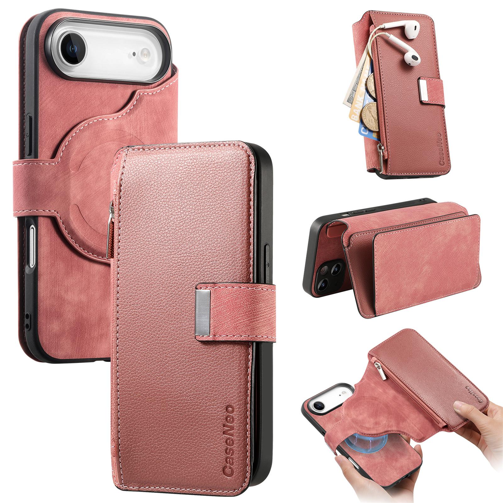 

CASENEO MW-02 For iPhone Air Case Detachable Magnetic Leather Flip Phone Cover