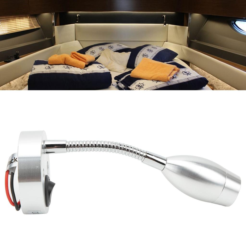 RV LED Light 12‑24V Boat Bedside Reading Lamp   Wall Mount Cabin Map Lamp
