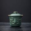 Bronze mask Sanxingdui gift portable travel tea set ceramic merchandise express cup business souvenir