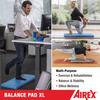 AIREX Balance Pad 60mm Charcoal Training Mat XL, Thick, Gray,