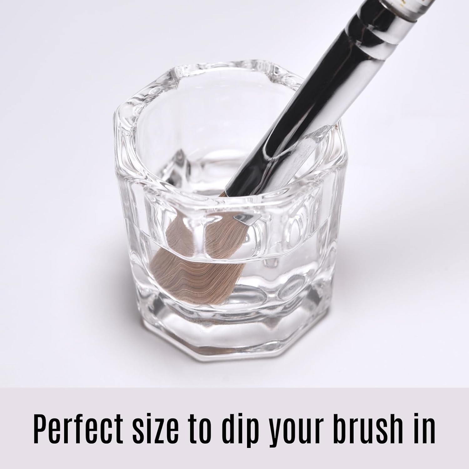 2Pcs Clear Dappen Dish Mini Nail Bowl Nail Monomer Liquid Bowl Nail Dappen Dish Glass Cup Nails Tips Art Small Dampen Dish for Nails