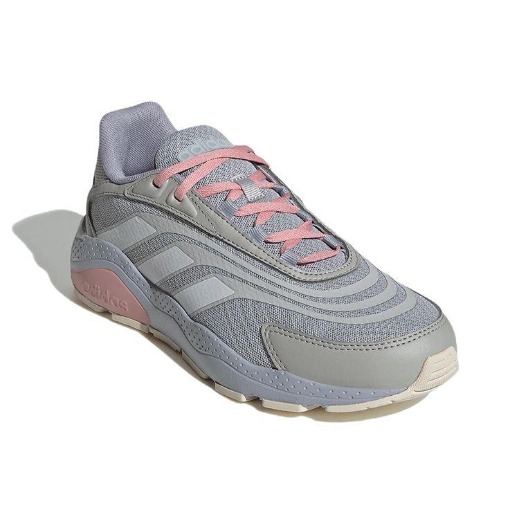 Adidas Neo Crazychaos 2.0 Fabric Mesh Retro Versatile Durable Low-Top Lifestyle Casual Shoes Women Sneaker Gray Pink HP5396
