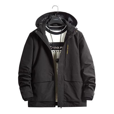 Hooded Jacket for Men's Workwear Casual Jacket for Men's Clothing