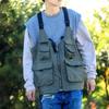 Gilet Zaino Cargo Convertibile Multiuso Uomo Donna Campeggio Escursionismo Pesca Outdoor Techwear Gilet da Vita Gilet da Lavoro Resistente