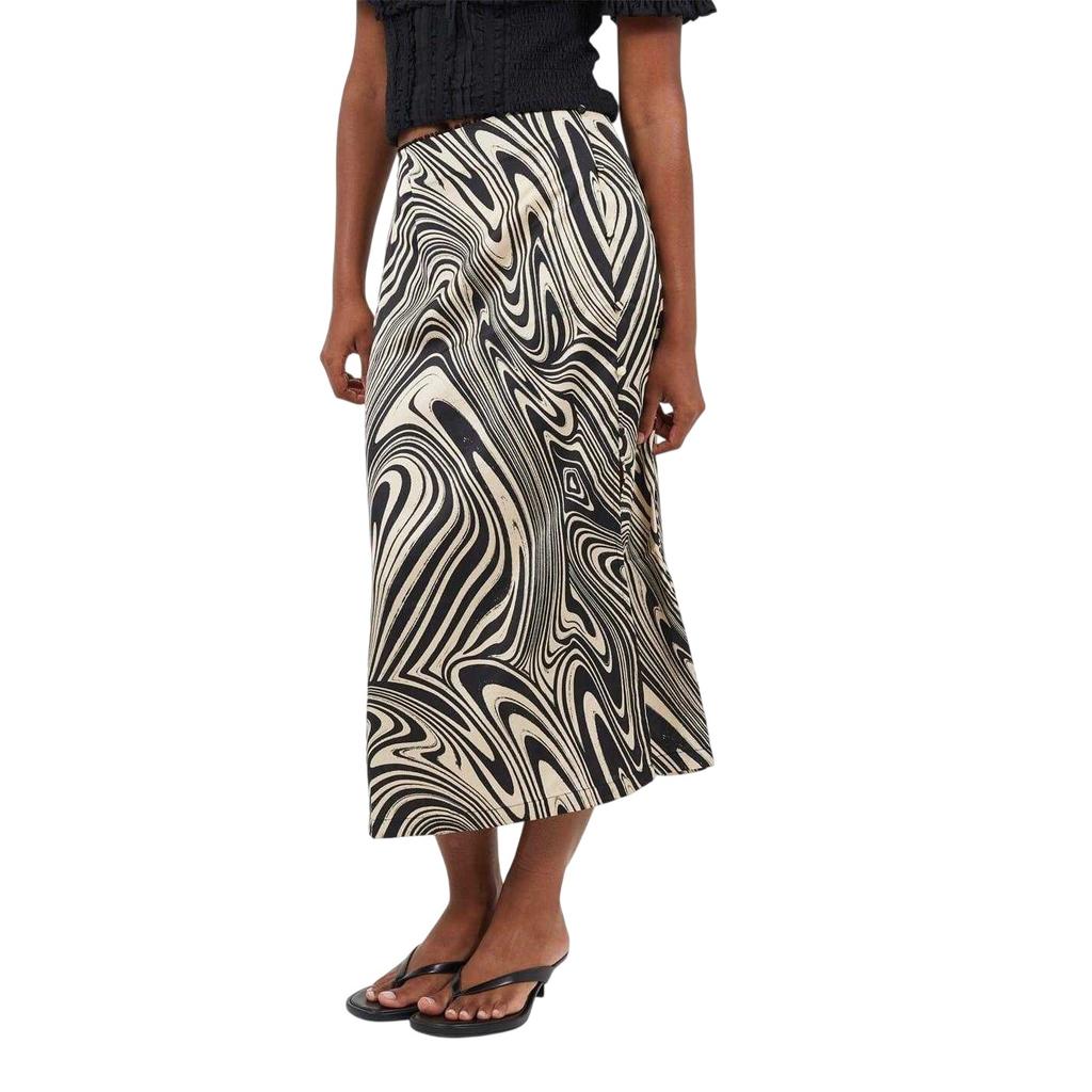 Brave Soul Womens/Ladies Swirl Print Midi Skirt