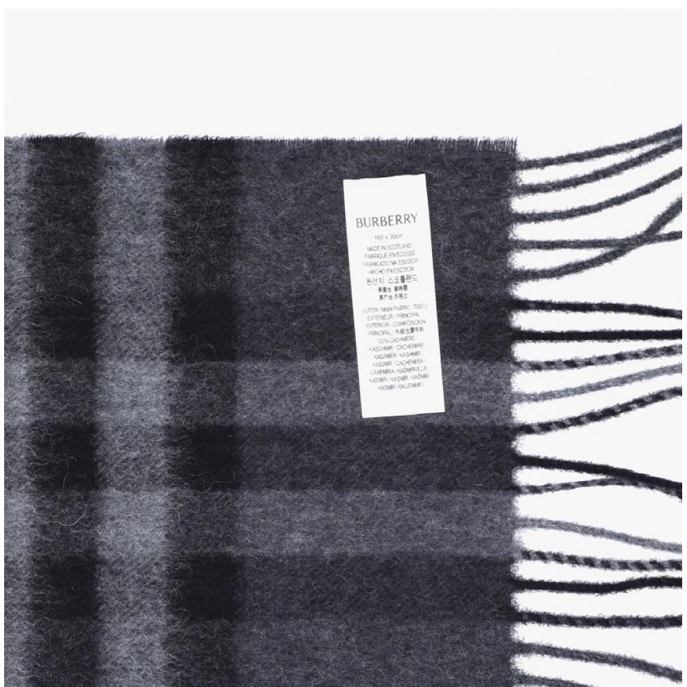 Burberry Kashmir-Schal mit Fransen 8077880 A1208 prüfen