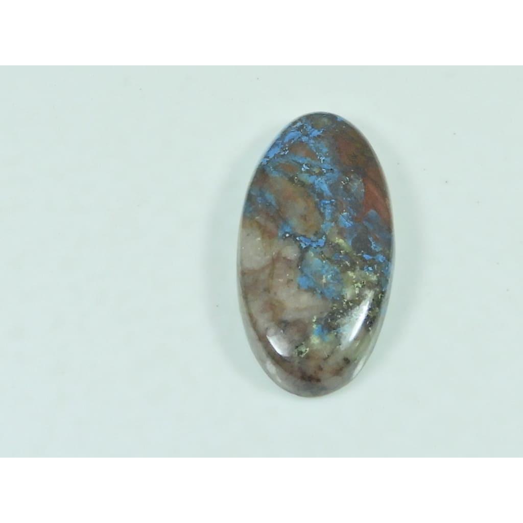 18X38X07 MM Natural Azurite Oval Shape Cabochon Loose Gemstone 55 Cts. G-238