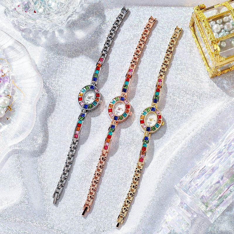 High-End Diamond-Encrusted Women'S Watch Niche Fashion High-Value Student Watch Bracelet Women'S Watch