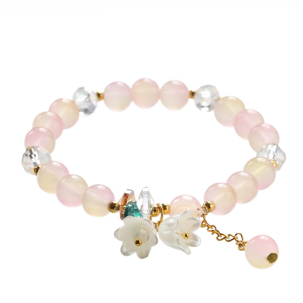 Elegant Crystal Butterfly Beaded Bracelet