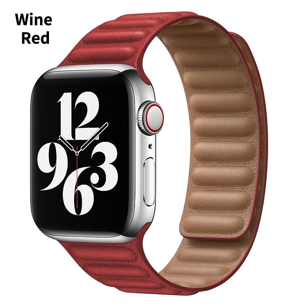 2023 New Link For Apple Watch Band 49mm 44mm 40mm 41mm 45mm 42mm 38mm Magnetic Loop Bracelet iWatch Series 3 5 4 SE 6 7 8 Ultra 49mm  Strap