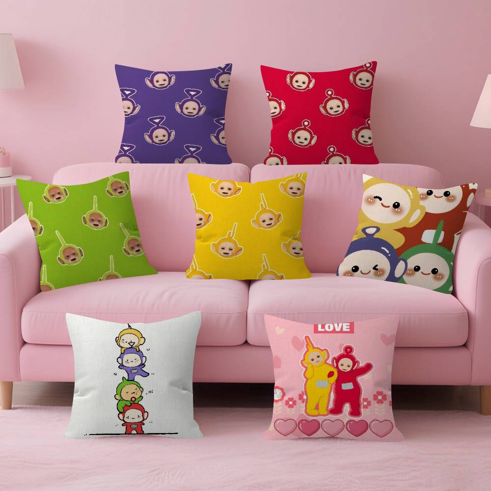 Cute Teletubbies cartoon Cushion Cover 30x50 Polyester Sofa Cushions Decorative Throw Pillows Home Decoration Pillowcover