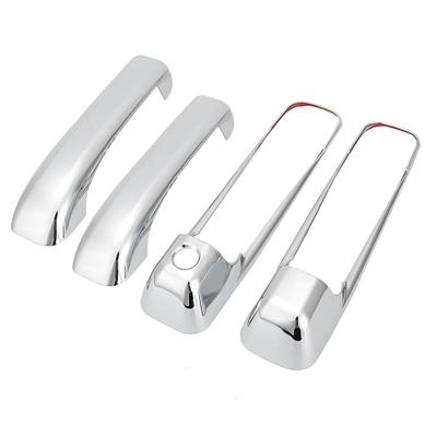 Couvre-poignée de porte chromé 2 portes avec trou de serrure pour Dodge Ram 1500 2009 2015
