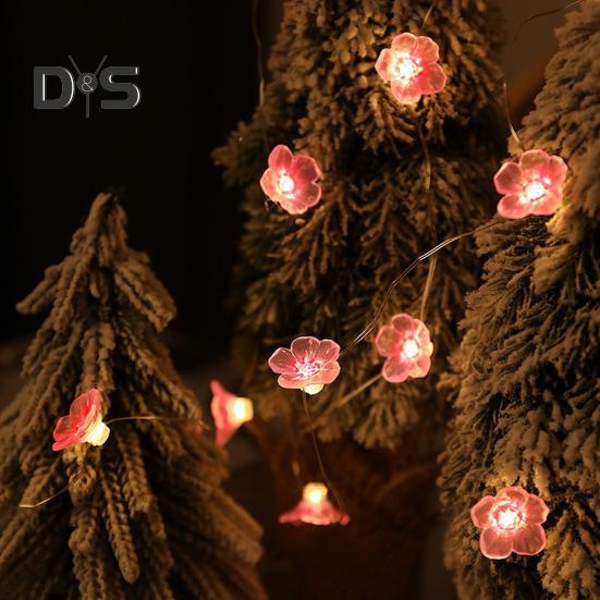 LED Cherry Blossom Vine Light Strip with Remote Control Multiple Lighting Modes Cherry LED Tree Branch Lights Wall Decor