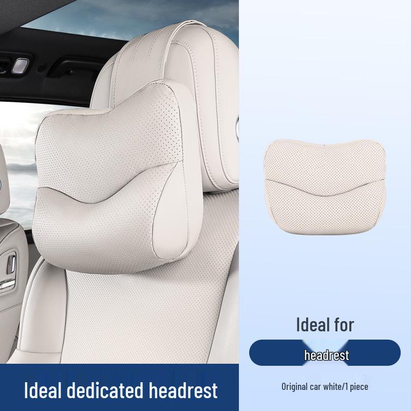 Neck Support Pillow for Ideal Headrest L6L7/L8/L9: MEGA Car Lumbar and Neck Protector