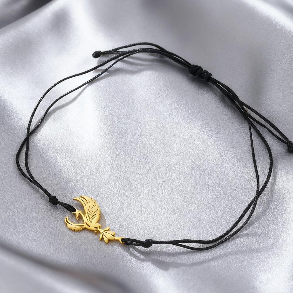 Bracciale Fenice Dawapara per Donna Uccello Mitico Braccialetti Ispirazionali Regalo di San Valentino Gioielli in Acciaio Inossidabile