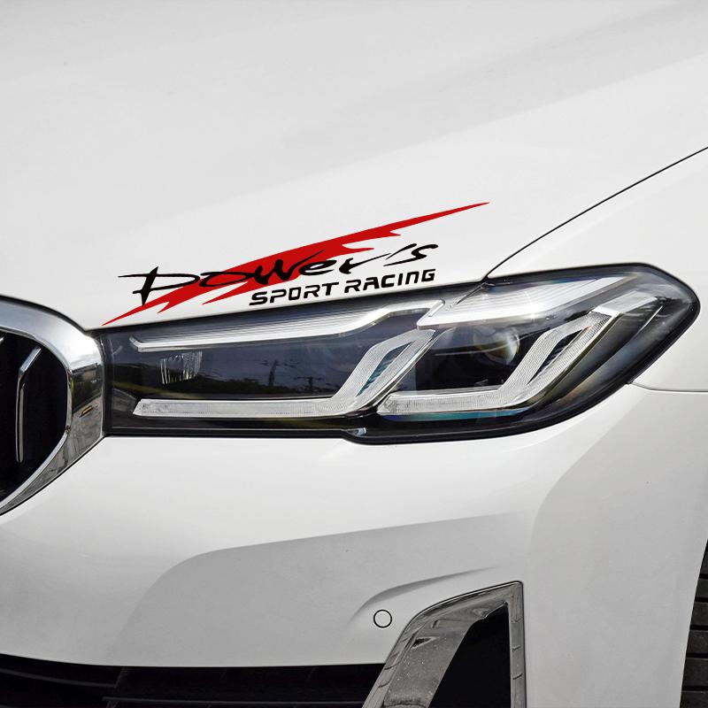 G083 30X5,5 CM Racing Development Autoaufkleber Stilvolle Power's Racing Development Sportaufkleber Auto Reflektierender wasserdichter Aufkleber