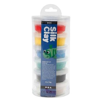 Argile à modeler - Creativ Company - Assortiment 6 couleurs - Autodurcissante - 14g - Mixte