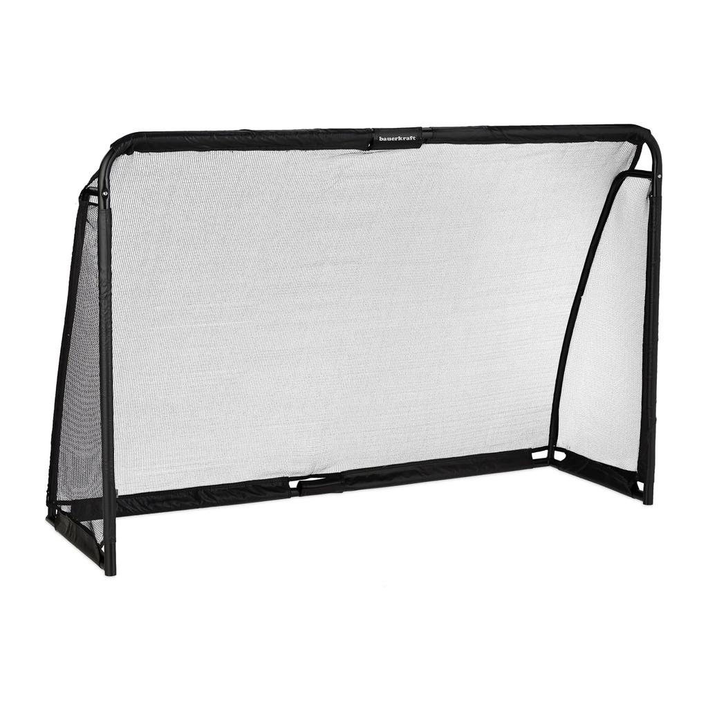 Metalowa Bramka Piłkarska Z Siatką Treningowa Do Gry W Piłkę Nożną 180X120X60 Cm Czarna