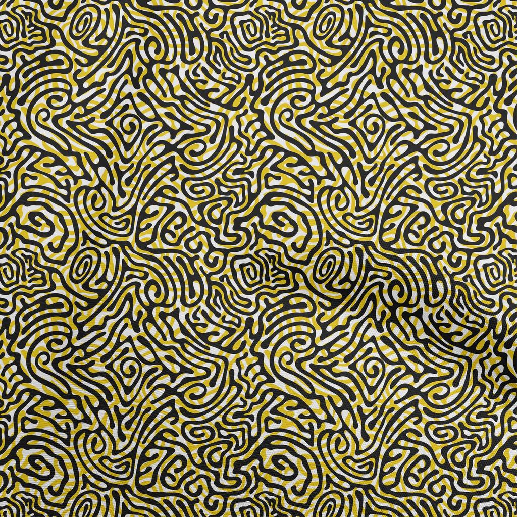 oneOone Cotton Flex Gray Fabric Abstract Diy Clothing Quilting Fabric Print Fabric By Yard 40 Inch