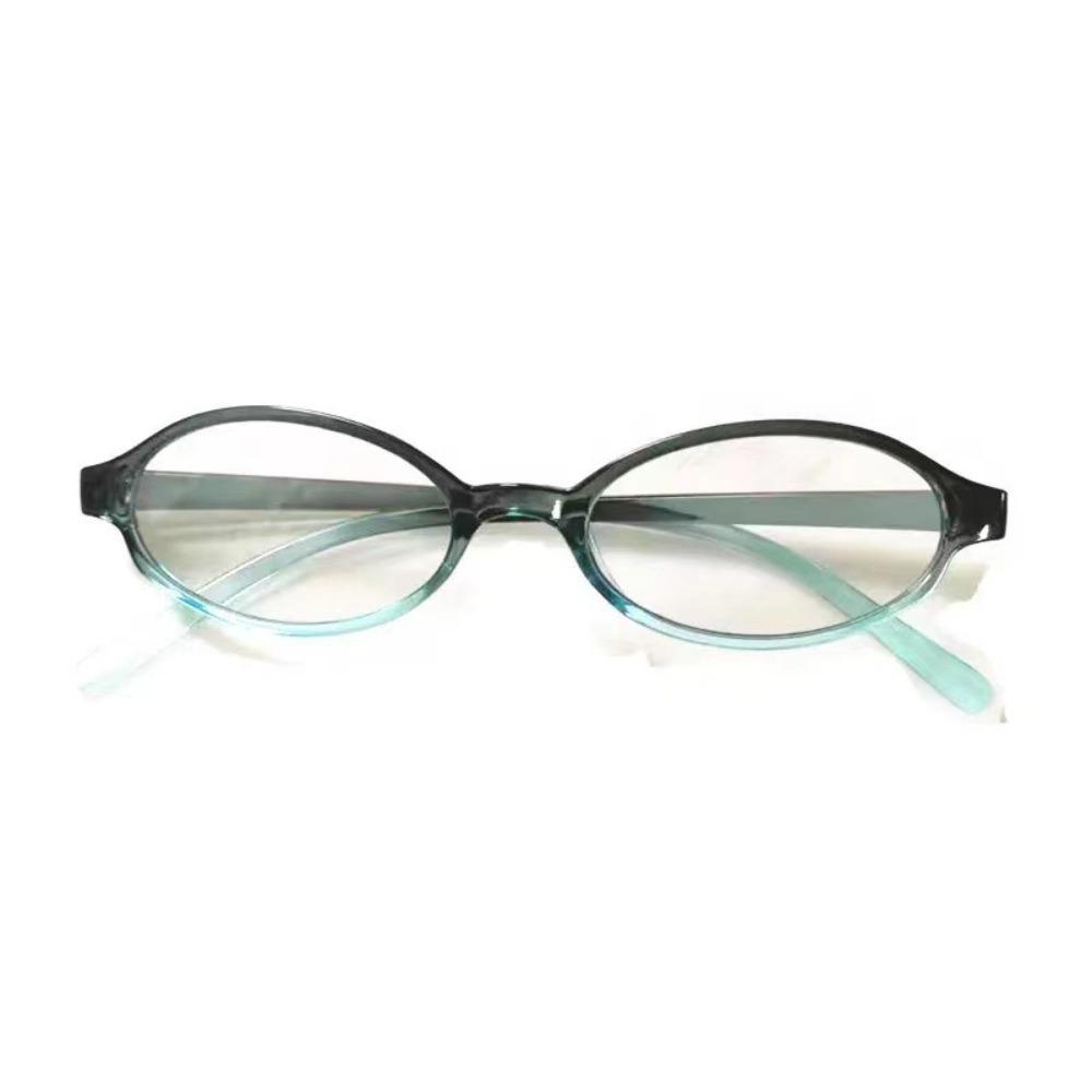Vintage Y2K Anti Blue-ray Glasses Ins Retro Oval Glasses Lightweight Leopard Print Small Frame Eyewear Women/Men