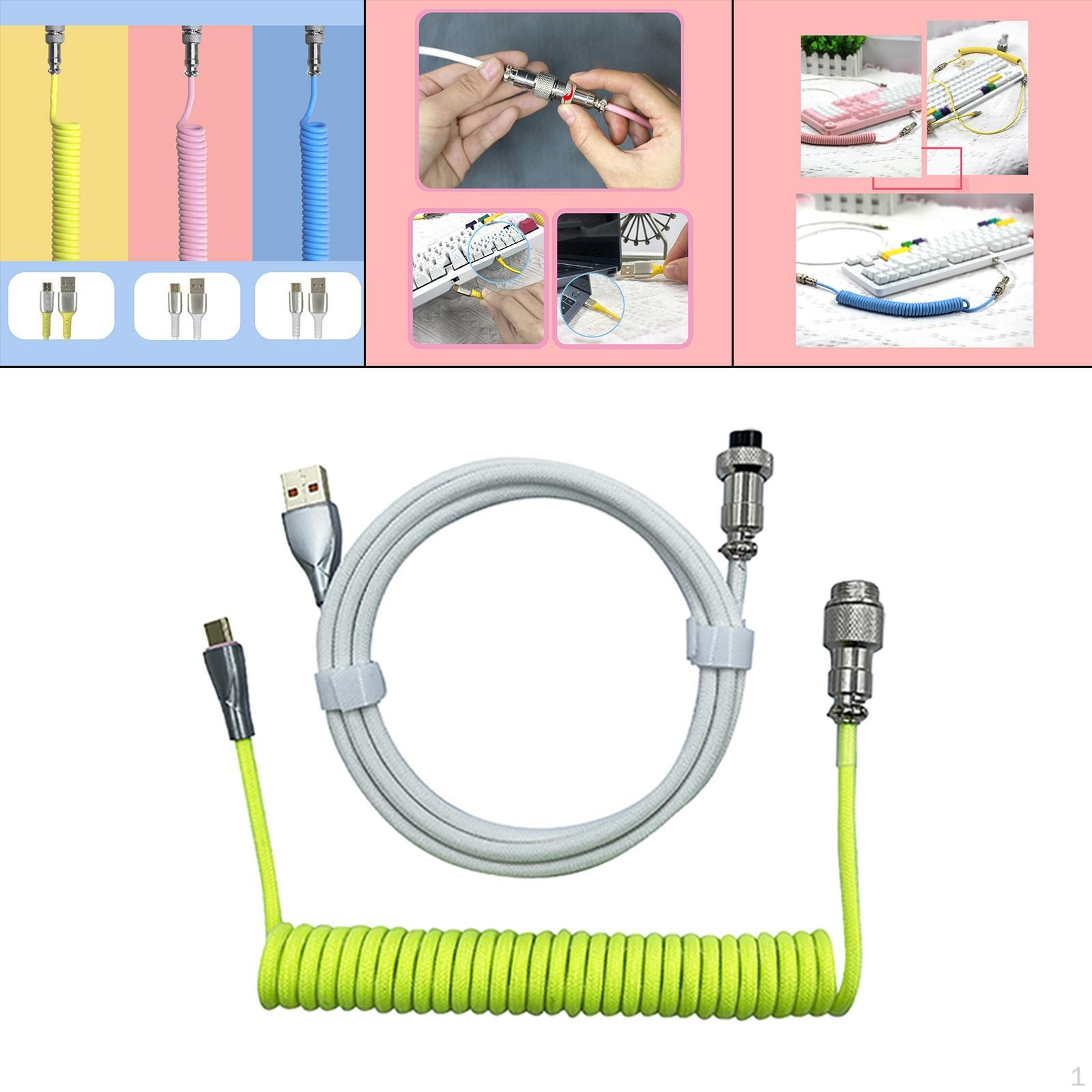 1.8 к Кабелю Разветвительные Кабели для Механической Клавиатуры Green White