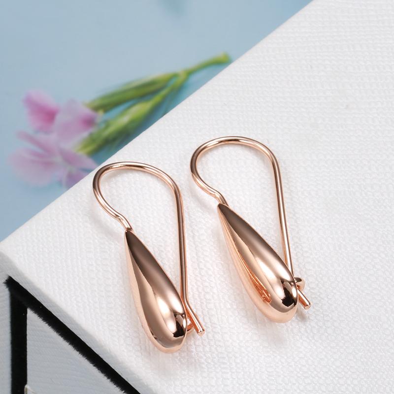 Glänzende große goldene Tropfenohrringe für Damen, geometrischer Schmuck, modische Ohrringe, Zubehör