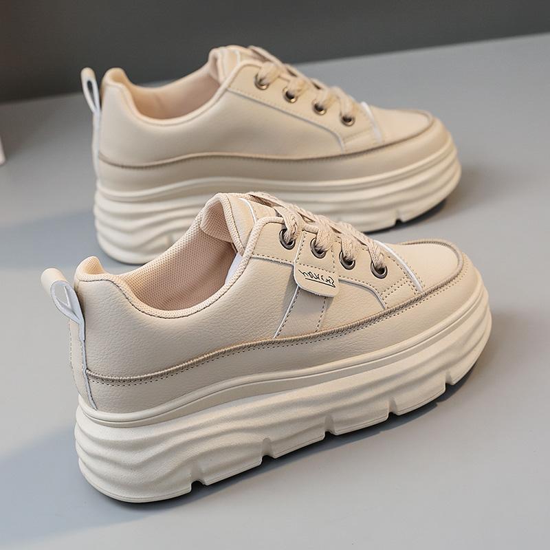 Wedges Shoes for Women Hidden Heel Sneakers Autumn Spring Women White Platform Shoes