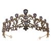 Vintage Hochzeit Krone Braut Kopfschmuck Barock Schwarz Kristall Tiaras Kronen Braut Party Hochzeit Haar Zubehör