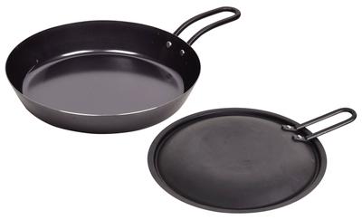 Pearl Metal One Hand Grill Pan 20cm with Lid Recipe Included IH Compatible Iron Rack Cooking Made In Japan HB-1603