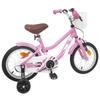 Bicicleta Infantil 14 Polegadas para Idades 3 5 Rosa Claro