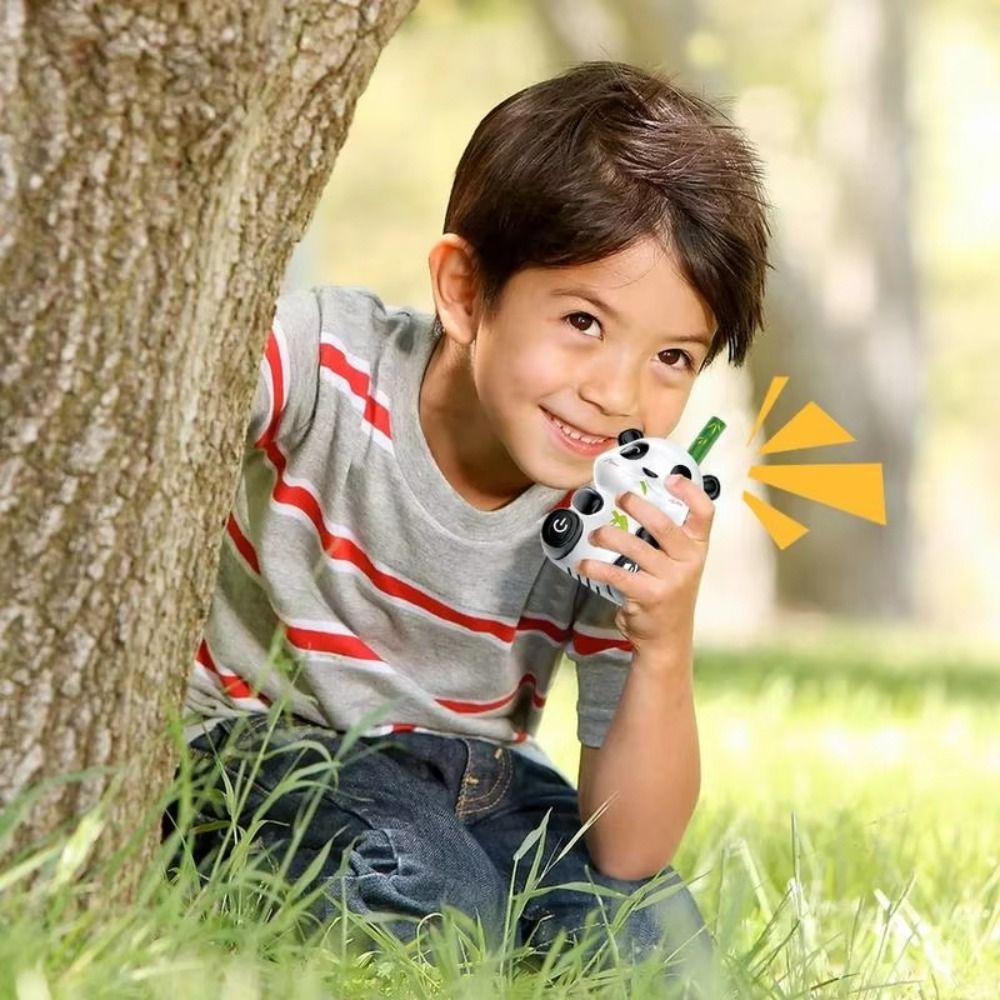 2Pcs Panda Kids Walkie Talkie Toys Transceiver Parent-child Intercom Machine  Outdoor