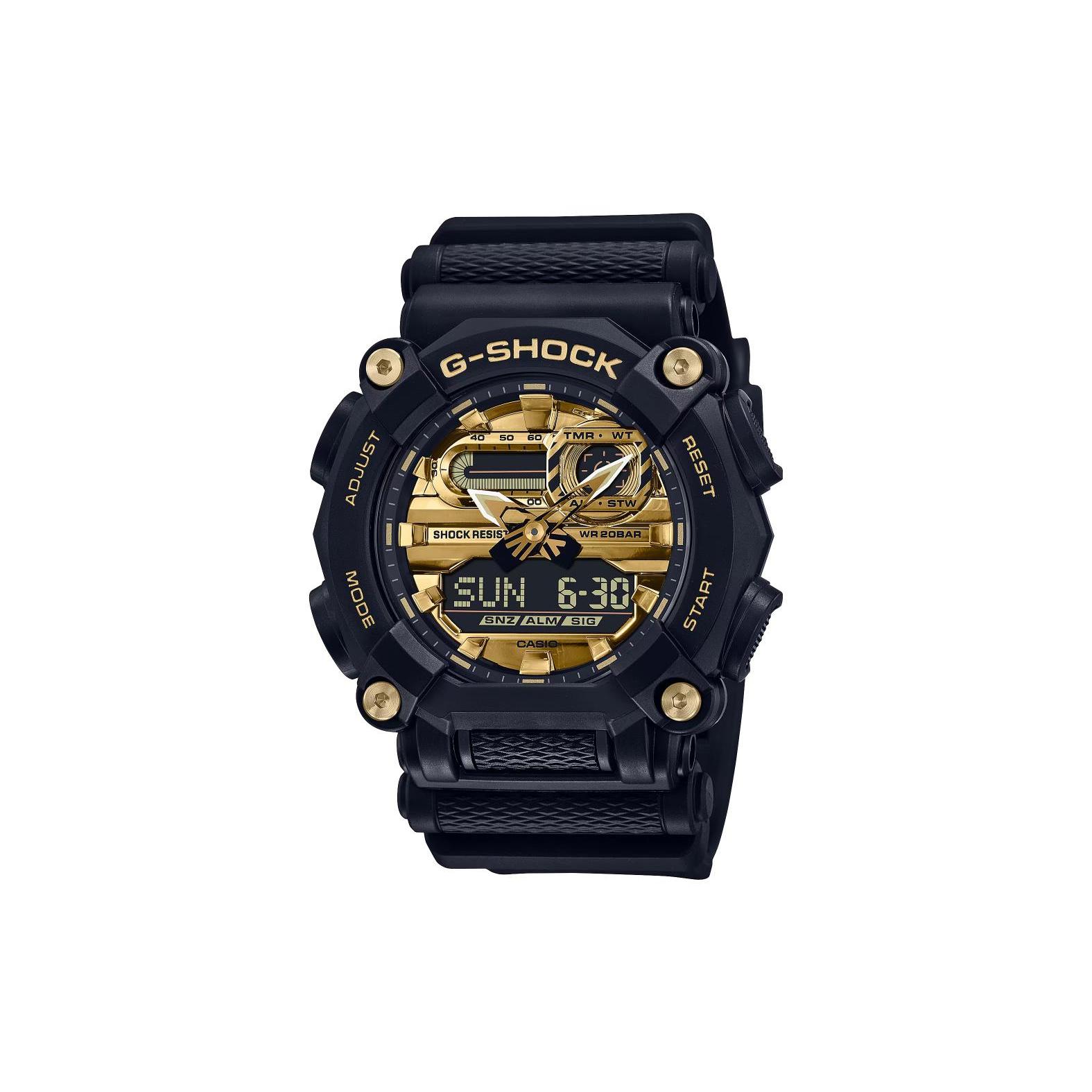

CASIO Men Liquid Crystal/Analog Dual Display Series 49.5mm Gold Watch GA-900AG-1ADR GA-900AG-1ADR Gold Dial