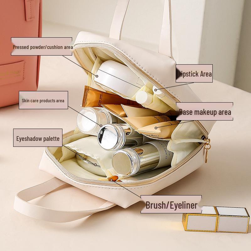 Przenośna kosmetyczka o dużej pojemności na kosmetyki i przybory toaletowe