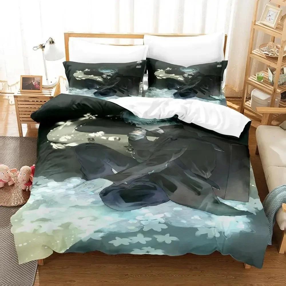 Mushishi Bedding Set Single Twin Printed Bed Set With Pillowcase Bed Duvet Cover Soft Single Double Queen Super King Size