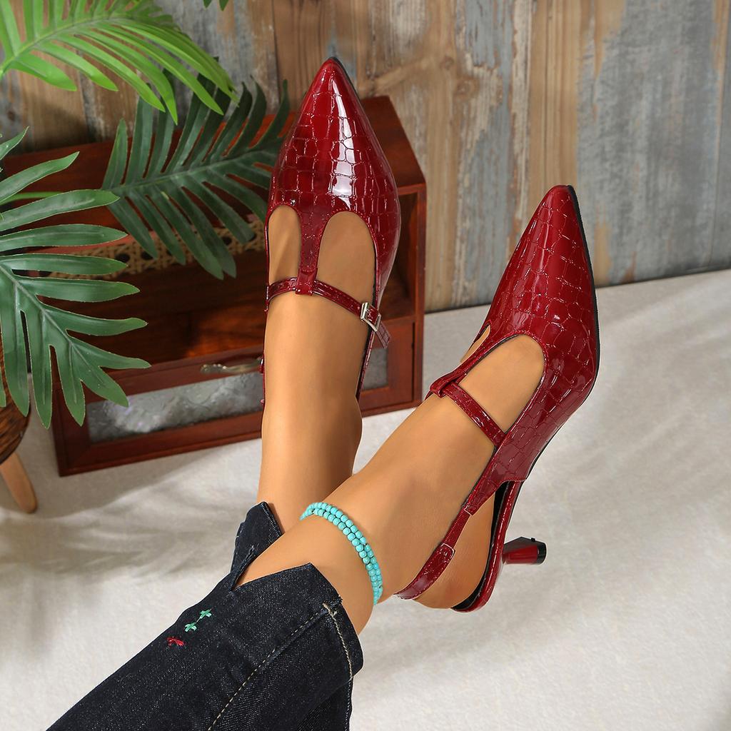 Women Sandals New Style Baotou Type High-heeled Shoes Hollow Sexy Pointy Heels Women Comfortable Casual Wear Fashion Sandals