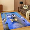 3D Grizzy and The Lemmings Cartoon Carpet Rug for Bedroom Living Room Sofa Home Decor,kids Game Area Rug Non-slip Floor Mat Gift