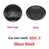 140mm Car Front 122mm Rear Trunk Emblem Grille Lid Logo Badge and Accessories For VW Golf 8 Car Modification Upgrade Accessories Zl1