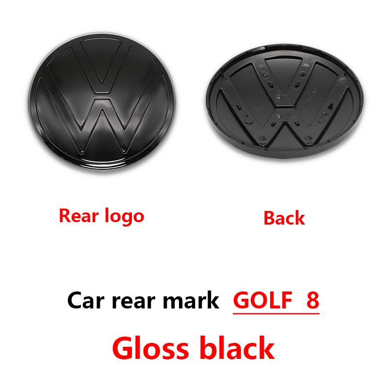 140mm Car Front 122mm Rear Trunk Emblem Grille Lid Logo Badge and Accessories For VW Golf 8 Car Modification Upgrade Accessories Zl1