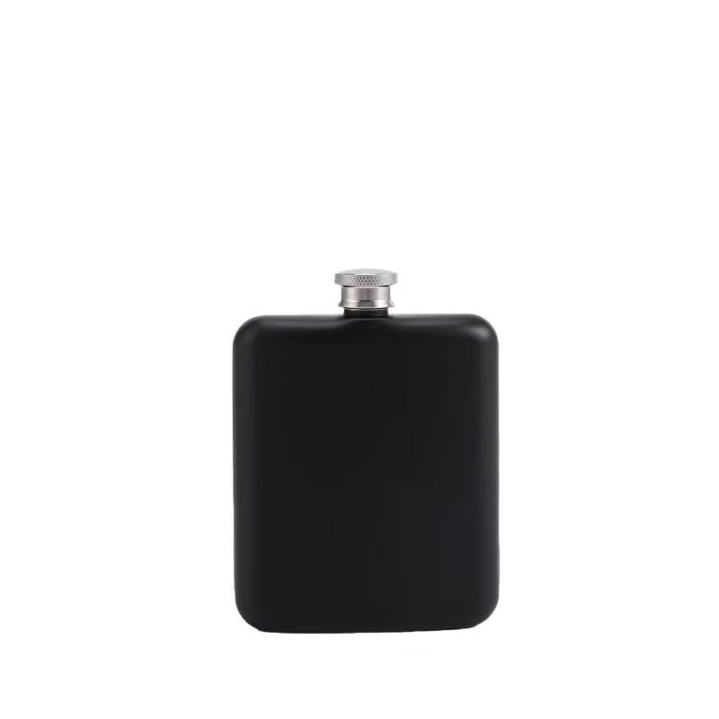 

Portable Matte Black Plastic Hip Flask