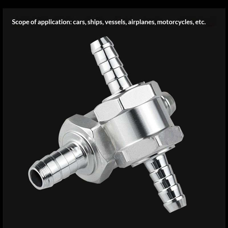 One-Way Non-Return Check Valve Aluminium Fuel Water Gas Air Vacuum Petrol Diesel 4 Size Valves 6/8/10/12Mm For Marine Automotive