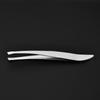 Gold-Plated Stainless Steel Banana Tweezers for Eyebrow Trimming