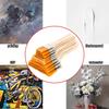 5/10/12pcs/Set Memory Nylon Paint Brushes for Acrylic/Oil/Watercolor Drawing Wooden Synthetic Bristles Easy To Clean BBQ Brush