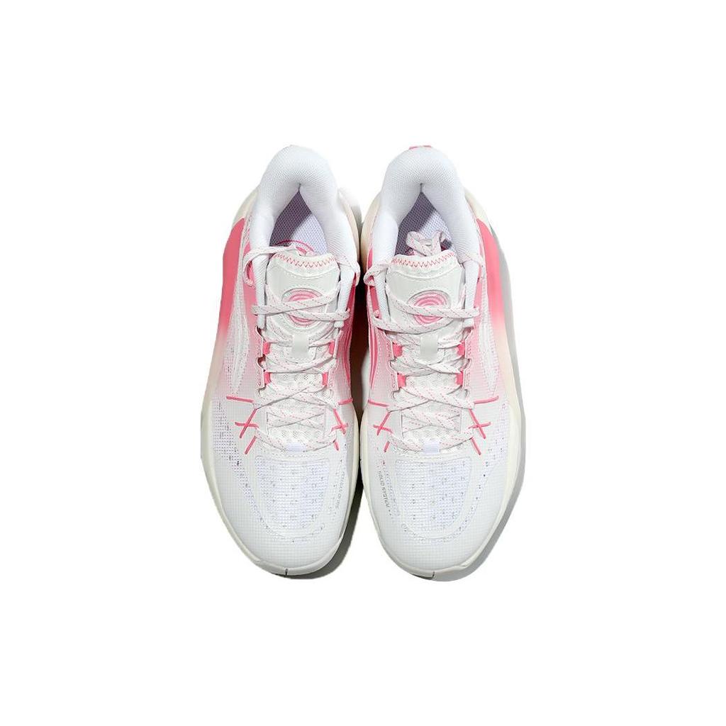 Li Ning Comfortable Cushioning, Wear Resistant Low Top Basketball Shoes Men's Pink ABPS047-2