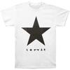 Men's David Bowie Black Star T-shirt Small White