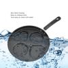 Black Frying Pan Aluminum Alloy Omelette Pan Durable Egg Frying Pan  Pancake Bacon Burger
