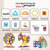 Large Magnetic Building Tiles Set for Kids - Educational Suction Magnet Blocks