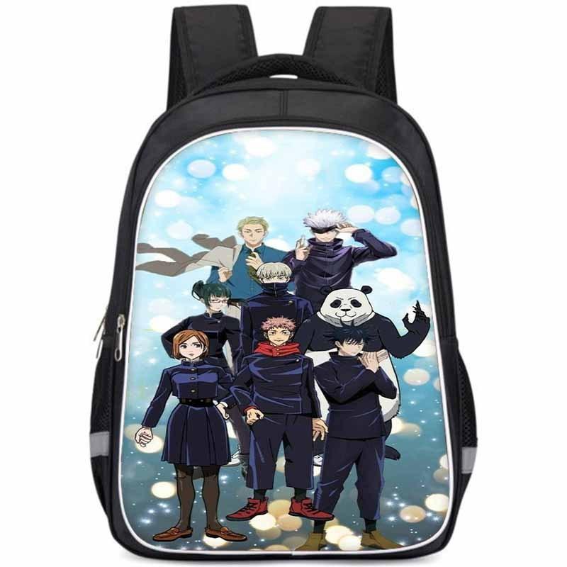 Spacious Jujutsu Kaisen Backpack For Kids With Lightweight Oxford Fabric